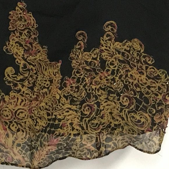 NWT Womens Size Large Papell Studio Pure Silk Printed Cami Top - Picture 2 of 3